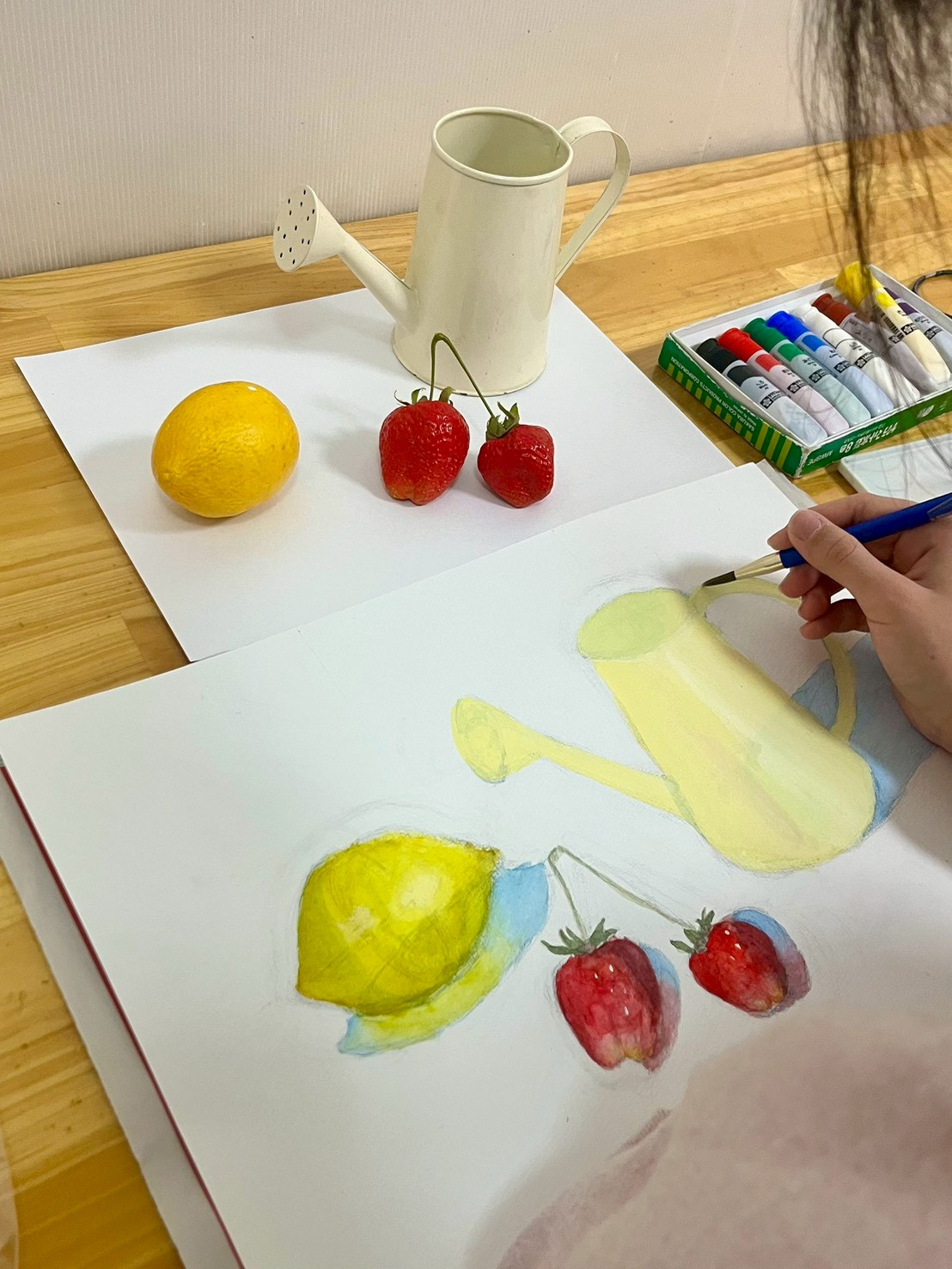 上級クラスのデッサン風景